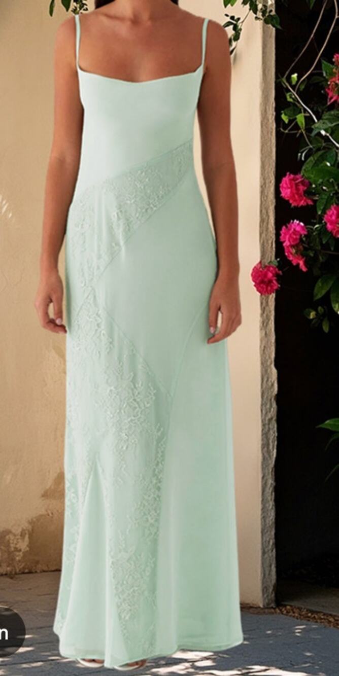 Peppermayo Mint Green Gabriana Slip Maxi Dress Sz S NWT Wedding, Cottagecore